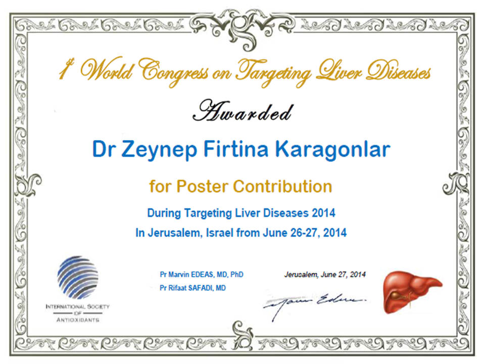 Award - Dr Firtina Karagonlar